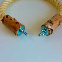 Lade das Bild in den Galerie-Viewer, Papageien Sitzseil, Sitzstange aus Sisal/Birkenholz, Ø 30 mm, L= 80 - 120 cm